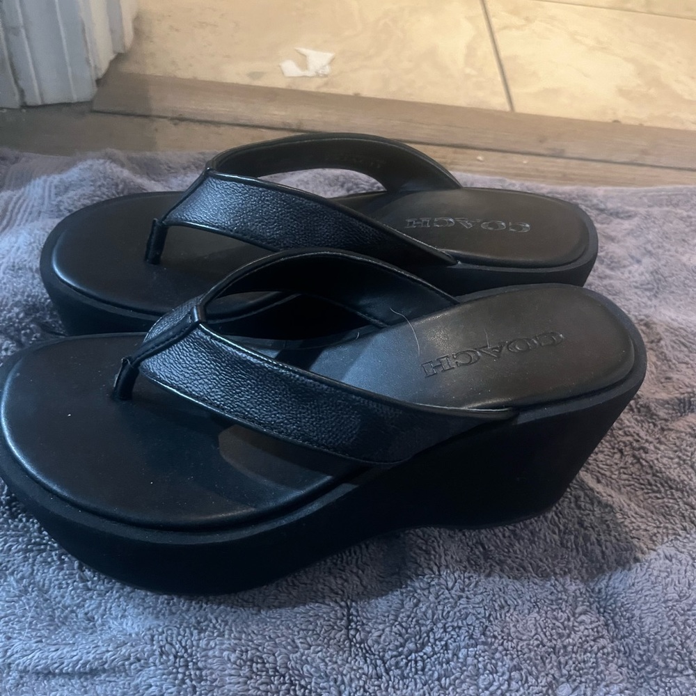Coach Black Platform Shoes
